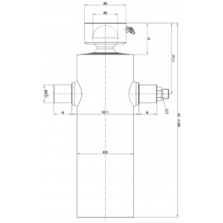 SIŁOWNIK HYDRAULICZNY WYWROTU PRZYCZEPY 10T 1495 mm, 149 cm 4-STOPNIOWY